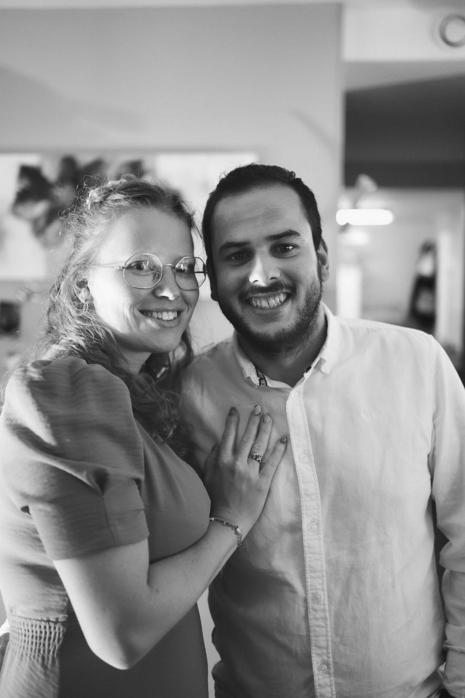 portrait de couple en noir et blanc par Mr.Karl Production